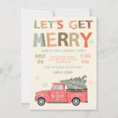クリスマストラックメリーツリーをゲットしよう 招待状 (正面)