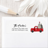 クリスマストラック差出人住所ラベル ラベル (インサイチュ)