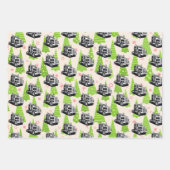 クリスマストラック機器18輪車クール ラッピングペーパーシート (正面)