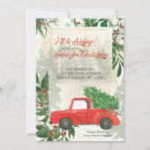 クリスマストラック移動のための私の新しいホーム 案内状 (正面)