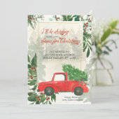 クリスマストラック移動のための私の新しいホーム 案内状 (スタンド正面)