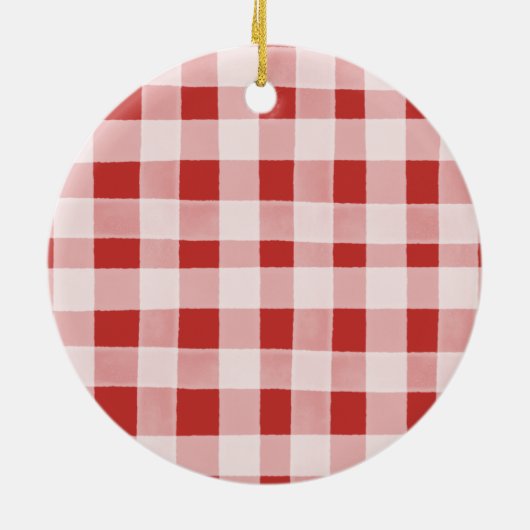 クリスマストラック素朴家族のクリスマス装飾 セラミックオーナメント (裏面)