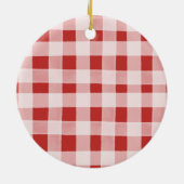 クリスマストラック素朴家族のクリスマス装飾 セラミックオーナメント (裏面)