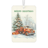 クリスマストラック カーエアーフレッシュナー (裏面)