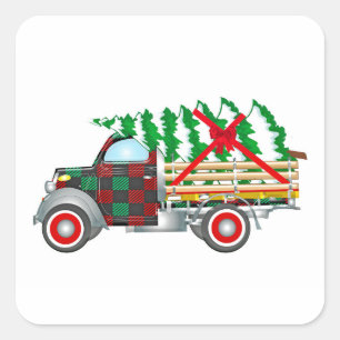 クリスマストラック スクエアシール