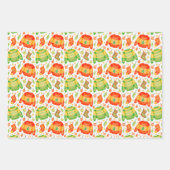 クリスマストラック&セーター包装紙セット3 ラッピングペーパーシート (正面2)