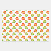 クリスマストラック&セーター包装紙セット3 ラッピングペーパーシート (正面2)