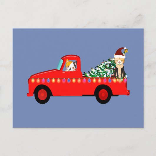 クリスマストラック ポストカード (正面)