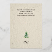 クリスマストラック&ライツクリスマスクラフトフェイク 箔招待状 (裏面)