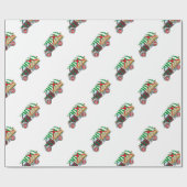 クリスマストラック ラッピングペーパー (フラット)