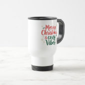 クリスマストラベルマグ – ホリデー コーヒー マグ (正面右)