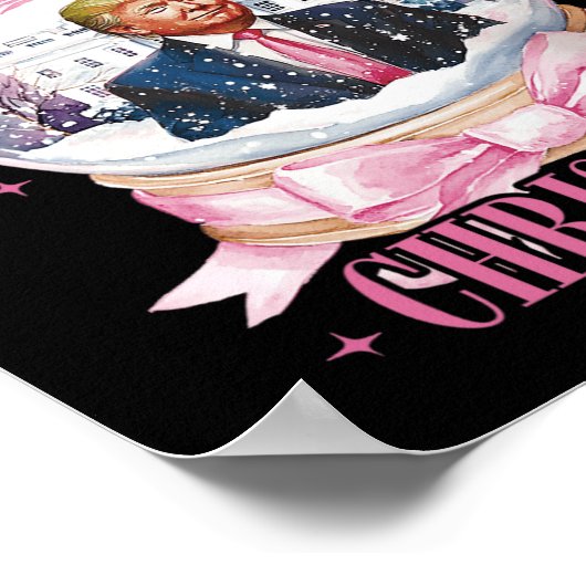 クリスマストランプおもしろいコケットSnの家 ポスター (角)