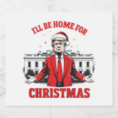 クリスマストランプが勝った成長のために家に帰る ビールラベル (シングルラベル)