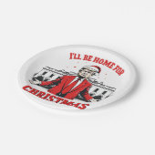 クリスマストランプが勝った成長のために家に帰る ペーパープレート (アングル)