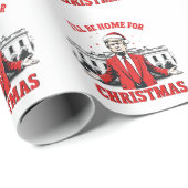 クリスマストランプが勝った成長のために家に帰る ラッピングペーパー (ロールコーナー)