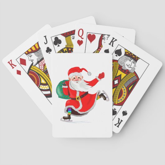 クリスマストランプギフトサンタwithギフトおもしろい トランプ (裏面)