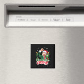 クリスマストランプサンタおもしろい2024に帰省 マグネット (インサイチュ (食洗機))