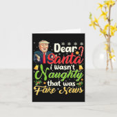 クリスマストランプ親愛サンタ偽ニュースおもしろいクリスマス カード (黄色い花)