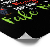 クリスマストランプ親愛サンタ偽ニュースおもしろいクリスマス ポスター (角)