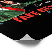 クリスマストランプ親愛サンタ偽ニュースおもしろいクリスマスTr ポスター (角)