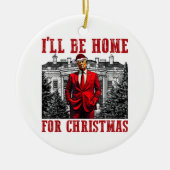 クリスマストランプ2024クリスマスの家に セラミックオーナメント (正面)