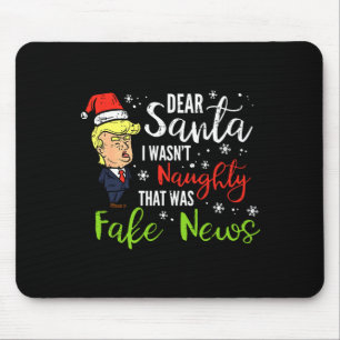 クリスマストランプ サンタからの手紙 フェイクニュース おもしろ クリスマス 私へ マウスパッド