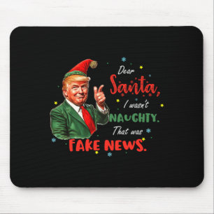 クリスマストランプ サンタへ ニュースフェイク 笑 Xmas トラ マウスパッド