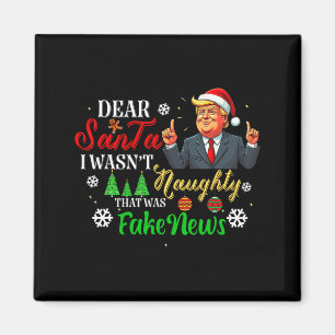 クリスマストランプ 親愛なるサンタさん フェイクニュース おもしろい クリスマス 私 マグネット