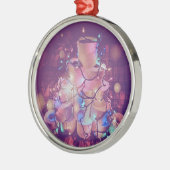 クリスマストリエット紙ツリー メタルオーナメント (左)