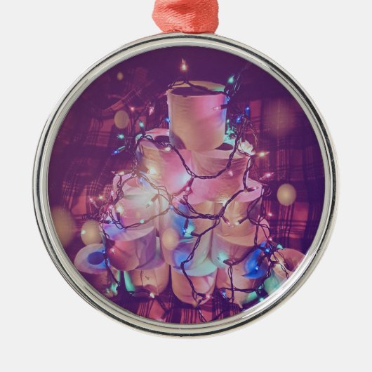 クリスマストリエット紙ツリー メタルオーナメント (正面)