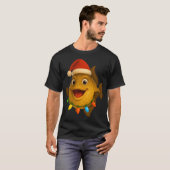クリスマストリガーフィッシュ Tシャツ (正面フル)