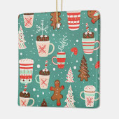 クリスマストリッ子供へト セラミックオーナメント (左)