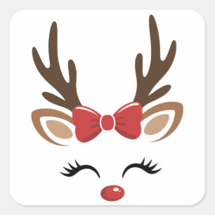 クリスマストリトウモロコシ かわいい ホリデー 冬 スクエアシール