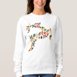 クリスマストリトン コラージュパーカー – 祝祭のホリデー スウェットシャツ