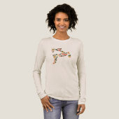 クリスマストリトン コラージュ – 祝祭の休日 トライブレンドTシャツ (正面全体)