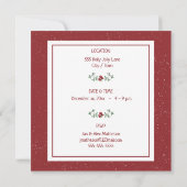 クリスマストリム – ザ – ツリー – パーティー-招待状 招待状 (裏面)