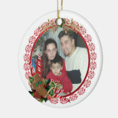 クリスマストリートオーナメントジンジャーブレッドマン セラミックオーナメント (左)