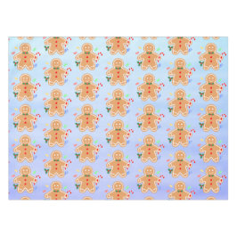 クリスマストリートジンジャーブレッドマンキャンディケーン テーブルクロス