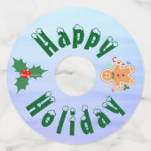 クリスマストリートジンジャーブレッドマンキャンディケーン ワイングラスタグ (裏面)