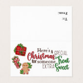 クリスマストリートバッグのトッパーは特別に甘い 名刺 (外部フラット)