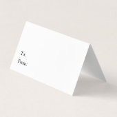 クリスマストリートバッグのトッパーは特別に甘い 名刺 (裏面)