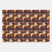 クリスマストリートパターン ラッピングペーパーシート (正面3)