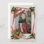 クリスマストリートフラットホリデーカード シーズンカード (正面/裏面)