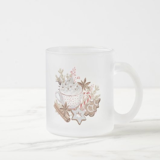 クリスマストリートフロストコーヒーマグ フロストグラスマグカップ (右)