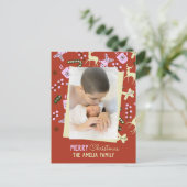 クリスマストリートホリデーフェスティバルファミリーフォト ポストカード (スタンド正面)