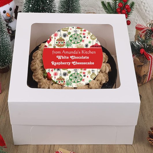 クリスマストリートメント，キッチンからカスタム, ラウンドシール