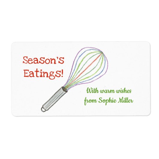 クリスマストリートラベル/ベーキングラベル ラベル (正面)