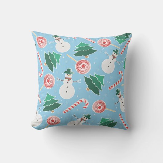 クリスマストリート クッション (正面)