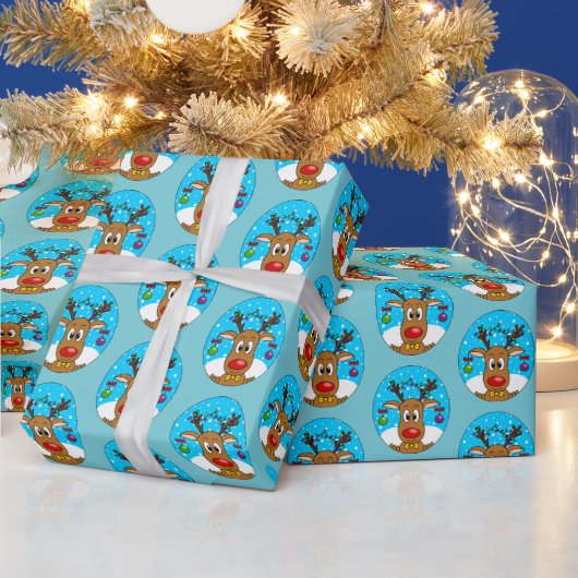 クリスマストリ ラッピングペーパー (クリスマス)