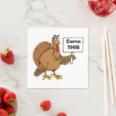 クリスマストルコ引用文ユーモアのあるカーヴthis スタンダードカクテルナプキン (インサイチュ)